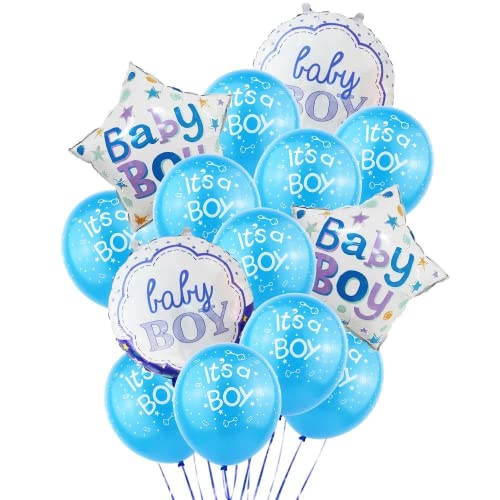 DIWULI It's a Boy Ballon Set - Baby Boy Party Blau von DIWULI