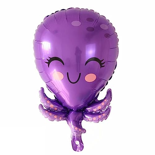 DIWULI Krake Luftballon süß, Oktopus Meerestier Tier-Ballon lila Folien-Ballon, Kinder-Geburtstag Junge Mädchen, Motto-Party, Geburtstagsparty Dekoration, Geschenk-Deko Tier-Party, Zoo Meer Lufttiere DIWULI Krake Luftballon süß, Oktopus Meerestier Tier-Ballon lila Folien-Ballon, Kinder-Geburtstag Junge Mädchen, Motto-Party, Geburtstagsparty Dekoration, Geschenk-Deko Tier-Party, Zoo Meer Lufttiere von DIWULI