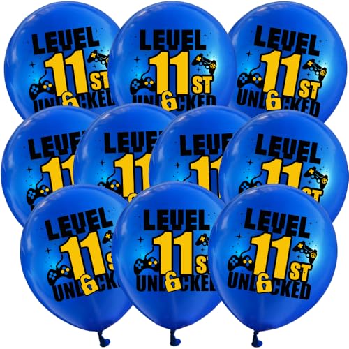 DIWULI Level 11 Unlocked Ballons 10 Stück Gamer Geburtstag DIWULI Level 11 Unlocked Ballons 10 Stück Gamer Geburtstag von DIWULI