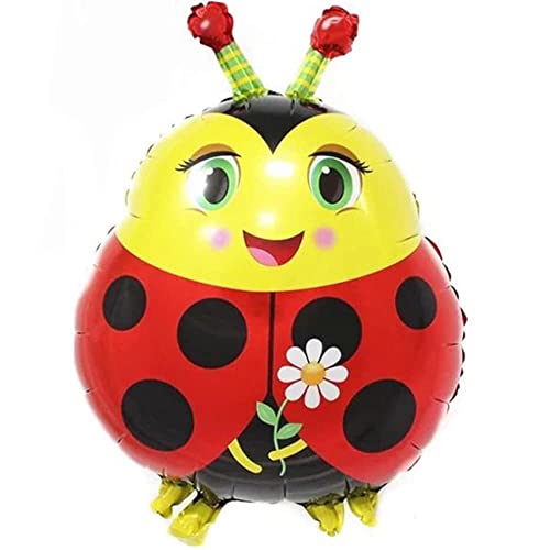 DIWULI Marienkäfer Luftballon süß - Tier-Ballon Rot Blume DIWULI Marienkäfer Luftballon süß - Tier-Ballon Rot Blume von DIWULI