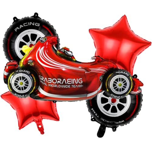 DIWULI Renn-Auto Ballons Set - Racing Reifen Kinder-Party DIWULI Renn-Auto Ballons Set - Racing Reifen Kinder-Party von DIWULI