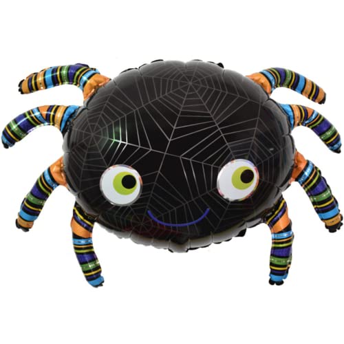 DIWULI Spinnen Luftballon XL - aufblasbare Spinne, Halloween Deko, Halloween Folien-Ballon, Folien-Luftballon Grusel-Party, Kinder-Geburtstag Junge Mädchen, Motto-Party Party-Deko, Dekoration DIWULI Spinnen Luftballon XL - aufblasbare Spinne, Halloween Deko, Halloween Folien-Ballon, Folien-Luftballon Grusel-Party, Kinder-Geburtstag Junge Mädchen, Motto-Party Party-Deko, Dekoration von DIWULI