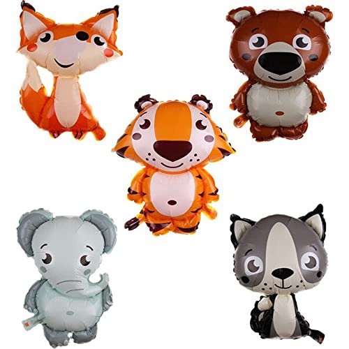 DIWULI Tier-Ballon Set - Zoo Wald-Freunde Kinder Geburtstag DIWULI Tier-Ballon Set - Zoo Wald-Freunde Kinder Geburtstag von DIWULI