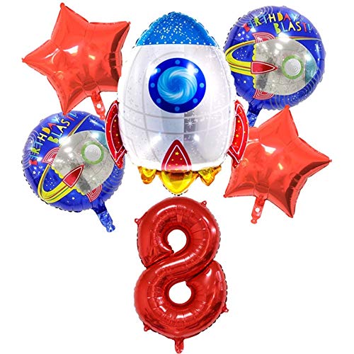 DIWULI Weltraum Geburtstag 8 Jahre Ballon Set - Luftballons DIWULI Weltraum Geburtstag 8 Jahre Ballon Set - Luftballons von DIWULI