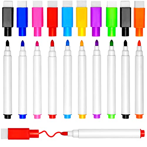 DTYDECLE 10 Stück Whiteboard Stifte, 9 Farbe Whiteboard Marker Magnetische Trockenlösch Abwischbare Marker mit Feiner Spitze für Büro, Schule, Zuhause usw DTYDECLE 10 Stück Whiteboard Stifte, 9 Farbe Whiteboard Marker Magnetische Trockenlösch Abwischbare Marker mit Feiner Spitze für Büro, Schule, Zuhause usw von DTYDECLE