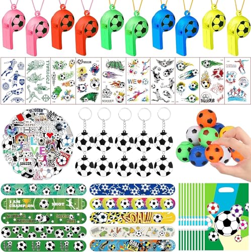 DIYDEC 112 Stück Fußball Party Mitgebsel Kinder, Fußball Geschenke Kindergeburtstag für Junge und Mädchen von DIYDEC