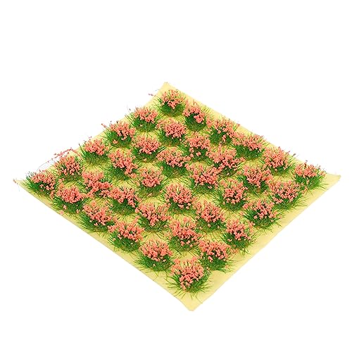 DIYEAH 1 Blatt Graskorn Miniaturen aus Gras Miniatururlaub Grün Grasbüschel Miniatur Eisenbahn Artificial sztuczne kwiaty Miniatur Hausschmuck kleine Pflanzenbüschel Plastik Rosa von DIYEAH