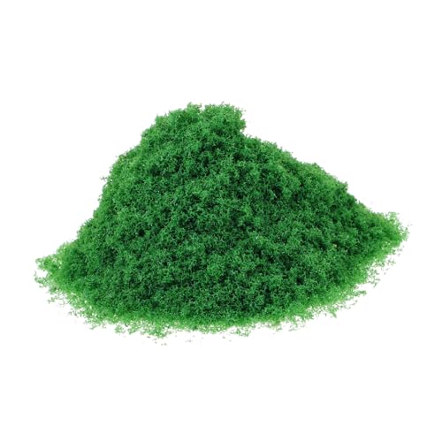 DIYEAH 1 Sandtischbaumpulver Zugmodell Gras Modellbaumaterialien Künstliches Moospulver Baumszenenmaterial Statisches Gras Szenenlayout-dekorstreuung Landschaftsmaterialien Plastik Green von DIYEAH