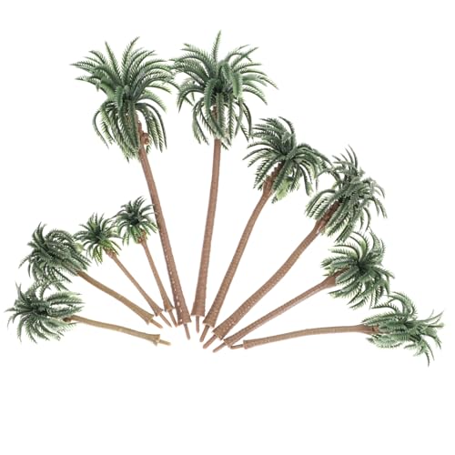 DIYEAH 10 Stücke Mini Kokospalme Modelle Palm Landschaft Landschaft Requisiten Grün Kunststoff 5 Stile von DIYEAH