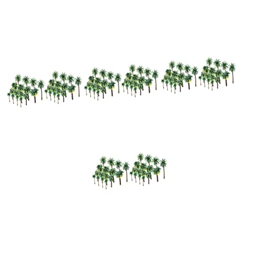 DIYEAH 144 STK Künstliche Kokospalme Statische Grasbüschel Puppenhaus-dekor Mini-landschaftsbaum Miniatur-landschaftsbäume Mini- Mini-modellbäume Plastik Zubehör Sandkasten von DIYEAH