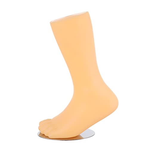 DIYEAH 1stk Kinderfußmodell Im Freien Sitz Socken Schuhaufbewahrung Schuhregal Gestell Anzeige Schuhe Sandale Stand Nägel Kunststoff-fußformen Für Kleinkinder Pe Beige von DIYEAH