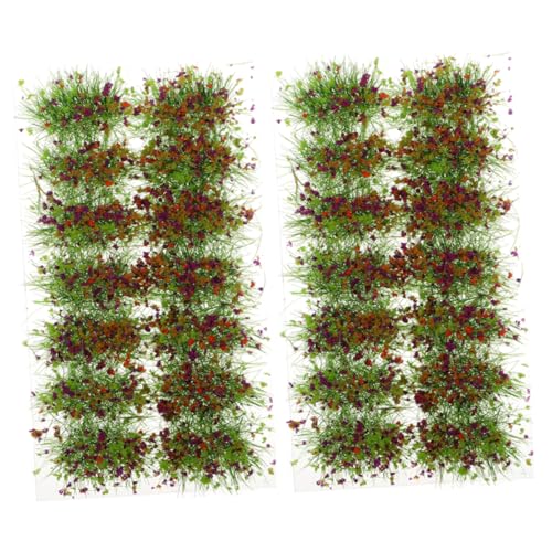 DIYEAH Statisches Gras 2 Schachteln Mit Künstlichem Grasbüscheldekor Für Miniaturornamente Simulationsgrasbüschel Und Grasornament Für Dioramen Und Landschaften von DIYEAH