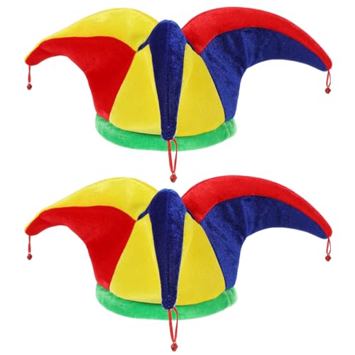 DIYEAH 2 Stück Bunter Karnevalshut aus Stoff für Clown Kostüm Fasching Party Accessoires Erwachsene und Kinder DIYEAH 2 Stück Bunter Karnevalshut aus Stoff für Clown Kostüm Fasching Party Accessoires Erwachsene und Kinder von DIYEAH