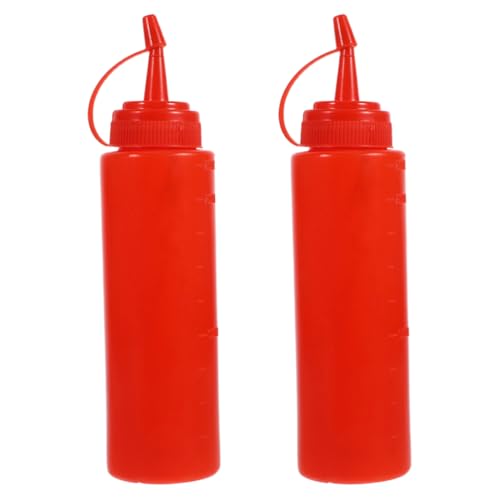 DIYEAH 2 Stück Knifflige Ketchup-Flasche Streich Würze Spritzflasche Spielzeug Gefälschte Tomatensauce Squirter Lustig Realistisch Salatdressing-Flasche Halloween-Partygeschenk von DIYEAH