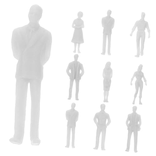 DIYEAH 20 Stück Weiß Unbemalt Kunststoff Modellbau DIY Landschaft Dekoration Architektur Puppenhaus Zubehör für Schule und Modellbahn DIYEAH 20 Stück Weiß Unbemalt Kunststoff Modellbau DIY Landschaft Dekoration Architektur Puppenhaus Zubehör für Schule und Modellbahn von DIYEAH