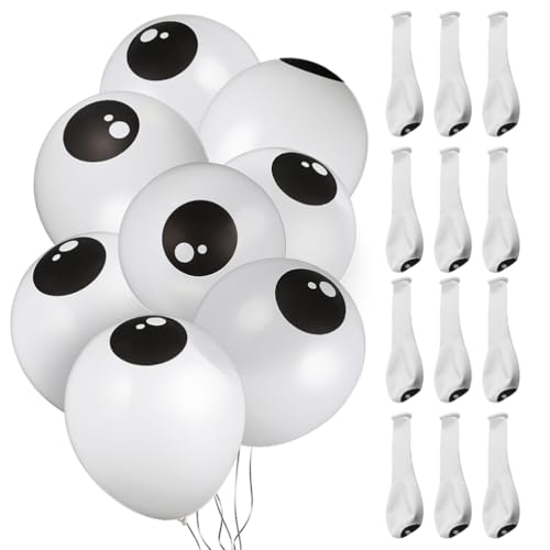 DIYEAH 200 Stück Halloween Augapfel Latexballons Urlaub Party Dekor Halloween Cartoon Augapfel Ballon Party Luftballons Partyzubehör Für Dekoration von DIYEAH