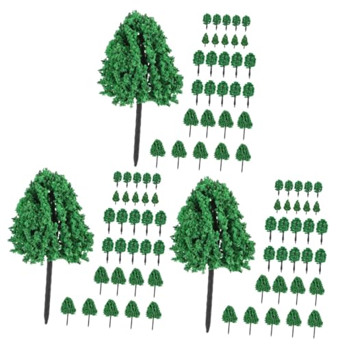 DIYEAH 3 Sätze Modellbaum-Set Landschaft DIY Bäume Mini-sandtisch-pflanzenmodell Miniaturbäume Zum Basteln Grüner Landschaftsbaum Mini-landschaftsdekor Künstlicher Baum Baummodell Plastik von DIYEAH