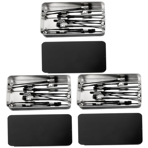 DIYEAH 3 Sätze Modellierungswerkzeuge Metallclip Krokodilklemme Farbclips Modell-Malclip Modellspritzklammern Bildhalter Färbeklammern Zubehör für Malwerkzeuge DIY liefert Magnet Black von DIYEAH