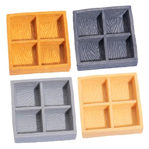 DIYEAH 4 Stück Miniatur Aufbewahrungsbox aus Resin Vierfache Fächer Realistische Miniatur Dekoration für Puppenhaus Candy und Nuss Organizer Kompakt Tragbar für Modelllandschaften DIYEAH 4 Stück Miniatur Aufbewahrungsbox aus Resin Vierfache Fächer Realistische Miniatur Dekoration für Puppenhaus Candy und Nuss Organizer Kompakt Tragbar für Modelllandschaften von DIYEAH