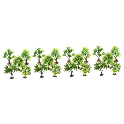 DIYEAH 40 Stück Mikro Landschaftspflanzen Pflanzenmodell Verzierung Miniatur Szenenbäume Mini Sandtisch Pflanzenmodell Simulation Pflanzenmodell Mini Landschaftsbaum Modell von DIYEAH