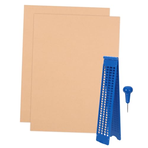 DIYEAH 5 Sets Braille Tafel Braille Zubehör Braille Schreibplatte Für Blinde Kunststoff Braille Schreibplatte Braille Schreibgriffbretter Braille Platte Mit Stift Braille Zubehör von DIYEAH