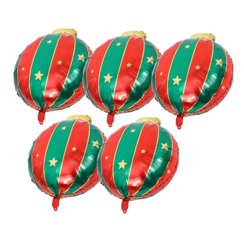 DIYEAH 5 Stücke Weihnachten Luftballons Aluminium Folie Dekorationen Weihnachten Thema Aufblasbare Ballon Ornamente Für Party Dekorationen von DIYEAH