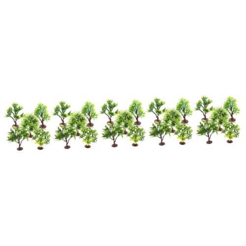 DIYEAH 50 Stück Mikro Landschaftspflanzen Grünes Dekor Künstlicher Baum Grünes Dekor Perlit Für Pflanzen Auto Dekor Miniaturen Miniatur Spielzeug Eisenbahn Künstlicher Baum von DIYEAH