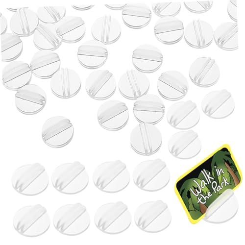 DIYEAH 50 Stück Runde Transparente Spielkartenhalter für Brettspiele Stabiler Kartenhalter Sicherer Halt für Erwachsene und Mehrspieler Spielszenarien DIYEAH 50 Stück Runde Transparente Spielkartenhalter für Brettspiele Stabiler Kartenhalter Sicherer Halt für Erwachsene und Mehrspieler Spielszenarien von DIYEAH