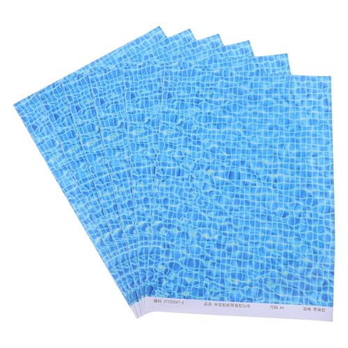 DIYEAH 6 Stück realistische Wasserwellen-Aufkleber für DIY-Projekte. Dielen-Papieraufkleber mit Selbstklebender Rückseite für Seeszenen, Puppenhaus, Modelleisenbahnzubehör DIYEAH 6 Stück realistische Wasserwellen-Aufkleber für DIY-Projekte. Dielen-Papieraufkleber mit Selbstklebender Rückseite für Seeszenen, Puppenhaus, Modelleisenbahnzubehör von DIYEAH