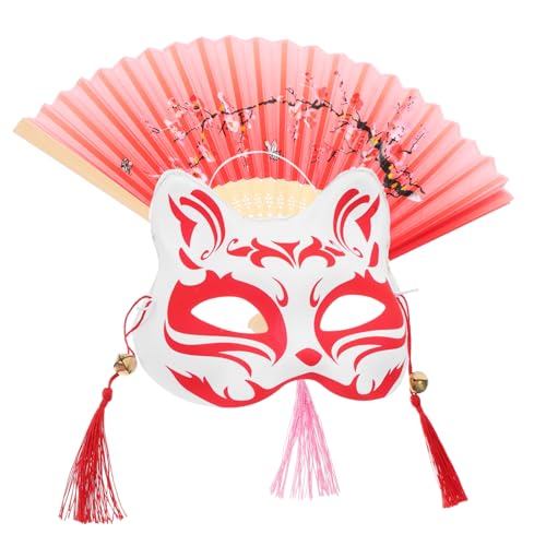 DIYEAH Cosplay Fuchsmaske mit Dekorativem Fächer Leichtes Komfortables Material Realistische Details für Frauen als Party und Requisite Teiliges für Kostüm und Maskerade DIYEAH Cosplay Fuchsmaske mit Dekorativem Fächer Leichtes Komfortables Material Realistische Details für Frauen als Party und Requisite Teiliges für Kostüm und Maskerade von DIYEAH