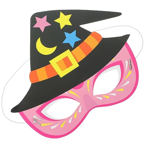 DIYEAH Halloween-Maske: 2 Halloween-Masken Zum Basteln Von Cartoon-Hexenmasken Und Augenmasken Entworfen Für Halloween-Augenmasken Aus Papier von DIYEAH