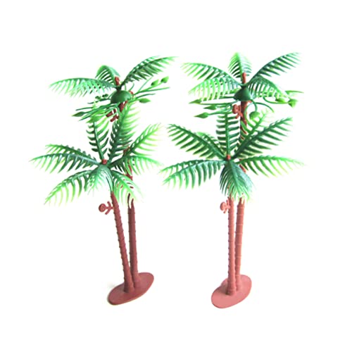 DIYEAH Künstlicher Mini-palmenbaum Modell Von Faux Tree für Landschafts- und Kuchendekoration 14 cm Set von DIYEAH