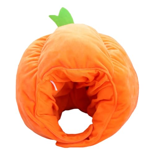 DIYEAH Kürbis-Kopfbedeckung: 1 Stück Süße Kürbis-Kopfbedeckung Lustiger Plüschhut Halloween-Kopfschmuck Kürbishut -Requisite Für Erwachsene Kinder (Orange) von DIYEAH