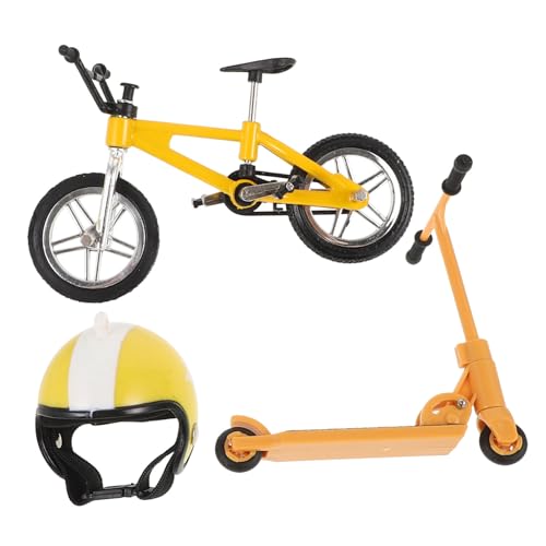 DIYEAH 1Satz Miniatur Puppenhaus Fahrrad mit Scooter und Helm Dekorative Miniaturen für Spielen und Puppenhaus Zubehör aus Robustem Kunststoff für Sammler und Enthusiasten DIYEAH 1Satz Miniatur Puppenhaus Fahrrad mit Scooter und Helm Dekorative Miniaturen für Spielen und Puppenhaus Zubehör aus Robustem Kunststoff für Sammler und Enthusiasten von DIYEAH