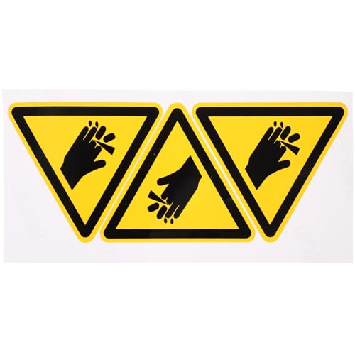 DIYEAH Nicht-Hand-Warnschild-Aufkleber. Handschneiden-Warnaufkleber Warnaufkleber Sicherheits-Warnschild-Aufkleber von DIYEAH