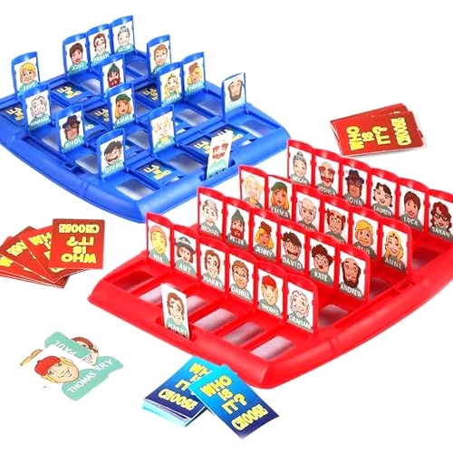 Wer Ist Es Spiel,Wer ist es Lustiges Ratespiel Brettspiel,Guess Who Whats Their Name,Family Erraten Spiele,Guess What Spiel,Wer Bin Ich Spiel Classic Guess Game für Family Eltern Kinder Party von DIYSESSION