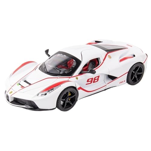 DIYUHUO For Legierung 1/24 FXXK(White) Sport Auto Ornament Spielzeug Sound Und Licht von DIYUHUO