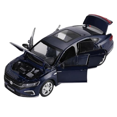 DIYUHUO For Simulation 1/24 Passat Simulation Legierung Auto Öffentliche Sicherheit Spezialauto Polizei Ornament Auto Modell Spielzeug (Blau) von DIYUHUO