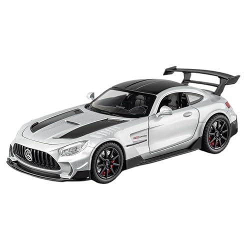 DIYUHUO Für 1/22 Simulationslegierung, GTR Supercar-Modell-Spielzeugsammlung (Silber) von DIYUHUO