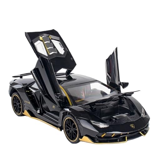 DIYUHUO Für 1/24 Simulation Alloy 770-4 Sportwagen Modell Spielzeugsammlung (schwarz) von DIYUHUO