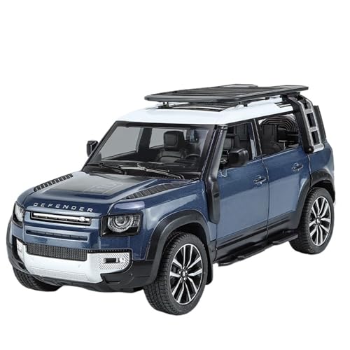 DIYUHUO Für 1/24 Simulation Alloy Defender 110 Auto-Modell-Spielzeugsammlung (blau) von DIYUHUO