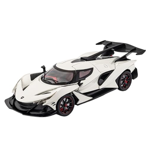 DIYUHUO Für 1/24 Simulation Alloy IE Supercar Modell Spielzeugsammlung (weiß) von DIYUHUO