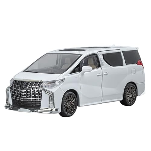 DIYUHUO for 1/24 Simulation Legierung Alphard Business Auto Modell Spielzeug Sammlung(White) von DIYUHUO