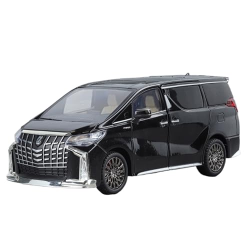 DIYUHUO for 1/24 Simulation Legierung Alphard Business Auto Modell Spielzeug Sammlung(Black) von DIYUHUO