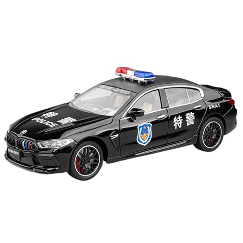 DIYUHUO Für 1/24 Simulation Legierung M8 Polizeiauto Modell Spielzeugsammlung (schwarz) von DIYUHUO