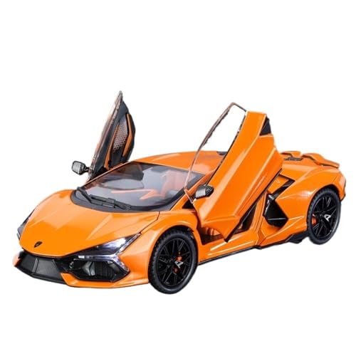 DIYUHUO Für 1/24 Simulation Legierung New Big Bull Sportwagen Modell Spielzeugkollektion (Orange) von DIYUHUO