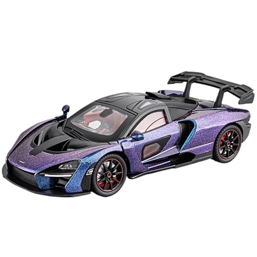 DIYUHUO Für 1/24 Simulation Legierung Supercar Senna Auto Modell Spielzeugsammlung (lila) von DIYUHUO