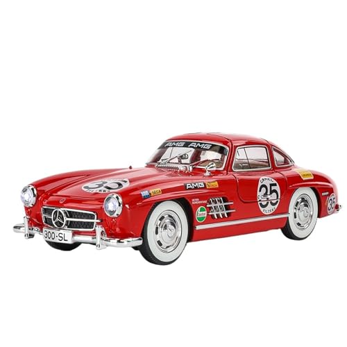 DIYUHUO Für 1/24 Simulationslegierung 300SL Blume 35 Auto-Modell-Spielzeugsammlung (rot) von DIYUHUO