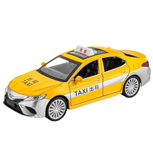 DIYUHUO Für 1/24 Simulationslegierung Camry Taxi Modell Ornament (gelb) von DIYUHUO