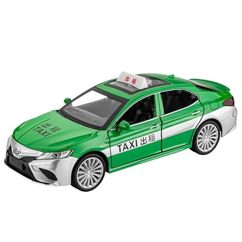 DIYUHUO Für 1/24 Simulationslegierung Camry Taxi Modell Ornament (grün) von DIYUHUO